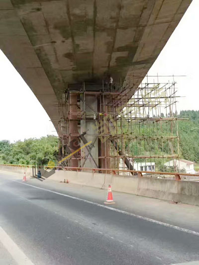 盆式支座更換橡膠支座現場