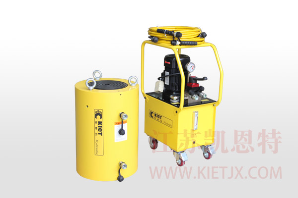 電動液壓泵站配套雙作用大噸位液壓千斤頂【2.2KW、手動換向閥】