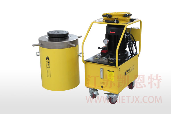 電動液壓泵站配套雙作用大噸位自鎖液壓千斤頂【5.5KW、手動換向閥】